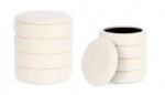 Bizzotto - SET2 POUF CONT.KATERINA BIANCO BOUCLE' - immagine 4