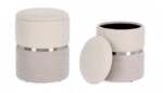 Bizzotto - SET2 POUF CONTENITORE RADINKA BIA-GRIGIO - immagine 4