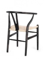 Bizzotto - SEDIA ARTEMIA NERO/NATURALE - immagine 2