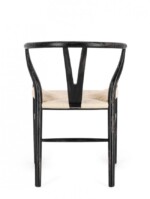 Bizzotto - SEDIA ARTEMIA NERO/NATURALE - immagine 5