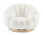 Bizzotto - POLTRONA GIREVOLE FLOREL BIANCO - immagine 3