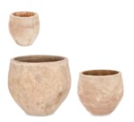 Bizzotto - SET3 P.VASO MINH BOMB TERRACOTTA BRUNITA