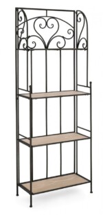 Yes - SCAFFALE GUENDA 4P NERO H167
