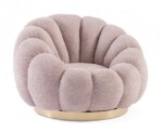 Bizzotto - POLTRONA GIREVOLE FLOREL ROSA ANTICO