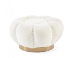 Bizzotto - POUFF FLOREL BIANCO