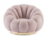 Bizzotto - POLTRONA GIREVOLE FLOREL ROSA ANTICO - immagine 3