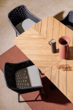 Homemotion - TAVOLO PALMDALE RETT 200X100 CARBON RT02 - immagine 5