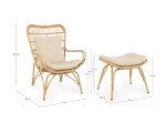 Bizzotto - POLTRONA LOUNGE C-C C-POGGIAPIEDI MAELA - immagine 3