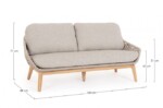 Homemotion - DIVANO 2-3P C-C TAMIRES BEIGE - immagine 2