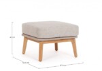 Homemotion - OTTOMAN C-C TAMIRES BEIGE - immagine 2