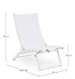 Bizzotto - POLTRONA LOUNGE RECL. TAYLOR BIANCO - immagine 2