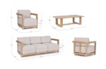 Bizzotto - SET4 SALOTTO C-C THESEUS NATURALE - immagine 3