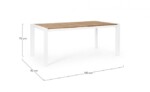 Bizzotto - TAVOLO CAMERON 180X90 BIANCO GK50 - immagine 2