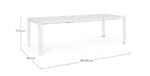 Bizzotto - TAVOLO AL.KIPLIN 180-240X100 BIANCO CX21 - immagine 3
