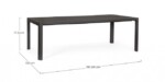 Bizzotto - TAVOLO ALL. KIPLIN 180-240X100 ANTR.CX23 - immagine 3