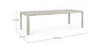 Bizzotto - TAVOLO ALL. KIPLIN 180-240X100 RASTIN - immagine 3