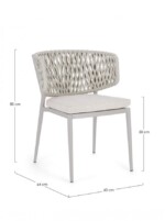 Homemotion - SEDIA C-C NOELIA MOON WG24 - immagine 3