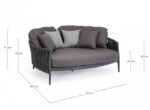Homemotion - DAYBED C-C JACINTA ANTRACITE WG21 - immagine 2