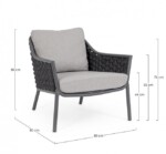 Homemotion - POLTRONA C-C EVERLY ANTR QS22/GRAPHITE - immagine 3