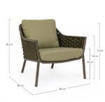 Homemotion - POLTRONA C-C EVERLY OLIV QS24 - immagine 3