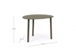 Homemotion - TAVOLINO SPARKY 55X45 OLIV QS24 - immagine 2