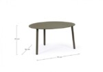 Homemotion - TAVOLINO SPARKY 70X56 OLIV QS24 - immagine 2