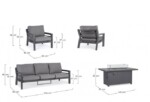 Bizzotto - SET4 SALOTTO C-C HENDRIX ANTRACITE PG61 - immagine 3