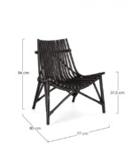 Bizzotto - SEDIA LOUNGE MENENDEZ NERO - immagine 3