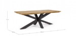 Homemotion - TAVOLO PALMDALE RETT 200X100 CARBON RT02 - immagine 2