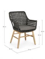 Homemotion - SEDIA C-BR C-C WILSON NERA - immagine 3