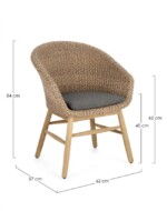 Homemotion - SEDIA C-BR C-C GENESIS ABACA - immagine 3
