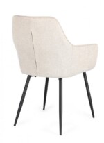 Bizzotto - SEDIA C-BR CORA NERO/BEIGE - immagine 2