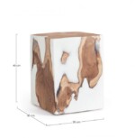 Bizzotto - TAVOLINO MELTY BIANCO 30X30 - immagine 2