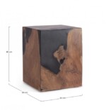 Bizzotto - TAVOLINO MELTY NERO 30X30 - immagine 2