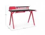 Yes - SCRIVANIA GAMING 2P ROSSO-NERO - immagine 2