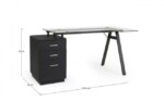 Yes - SCRIVANIA CHARLIE ANGOLO C-CASSETT NERO - immagine 2