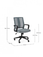Yes - SEDIA UFFICIO C-BR ROMAN GRIGIO SCURO - immagine 3