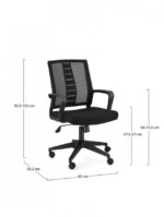 Yes - SEDIA UFFICIO C-BR ROMAN NERO - immagine 3