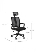 Yes - POLTRONA UFFICIO C-BR ROMAN NERO - immagine 3
