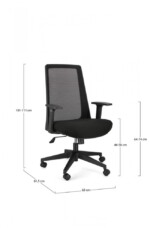 Yes - SEDIA UFFICIO C-BR WESLEY NERO - immagine 3