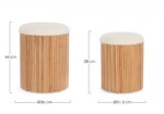 Bizzotto - SET2 POUF CONTENITORE NEDA NAT-BIA - immagine 2