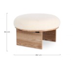 Bizzotto - SGABELLO ANNUSKA NAT-BIANCO - immagine 2