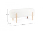 Bizzotto - PANCA DAYLA BIANCO - immagine 2