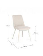 Bizzotto - SEDIA CORA BEIGE/BEIGE - immagine 3