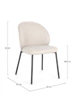Bizzotto - SEDIA WENDY NERO/BEIGE - immagine 3