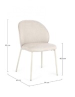Bizzotto - SEDIA WENDY BEIGE/BEIGE - immagine 3