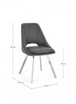 Yes - SEDIA KASHAR GRIGIO SCURO - immagine 3