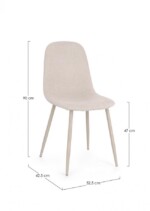 Yes - SEDIA IRELIA TORTORA/BEIGE - immagine 3