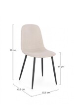 Yes - SEDIA IRELIA NERO/BEIGE - immagine 3