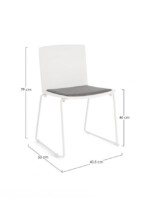 Yes - SEDIA GIULIA BIANCO/BIANCO - immagine 3